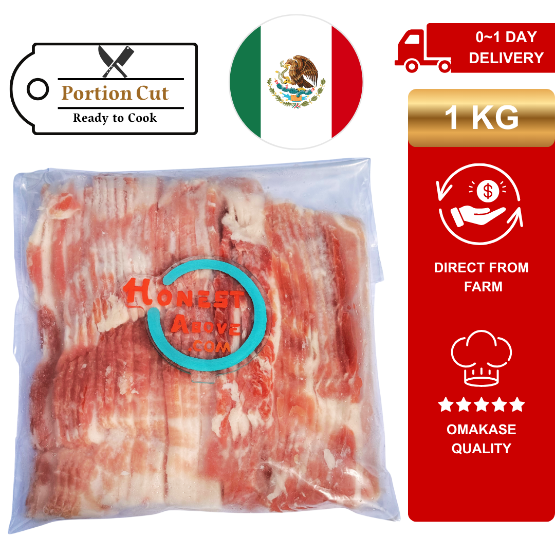 Sliced Pork Belly | Buta Bara | 1kg
