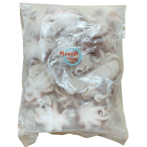 HonestAbove premium baby octopus whole cleaned – tender texture with natural sweet briny flavor, cleaned and ready to cook, sushi-grade seafood from Vietnam, perfect for grilling, stir-fry, or hotpot
