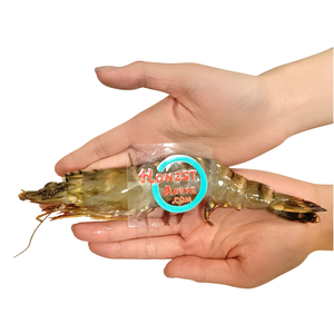 HonestAbove unpeeled jumbo tiger prawn – head-on, shell-on black tiger prawns from Vietnam, ocean-fresh sweetness, firm texture, perfect for grilling, butter garlic prawn, seafood stews or Asian-style cooking, 800g pack