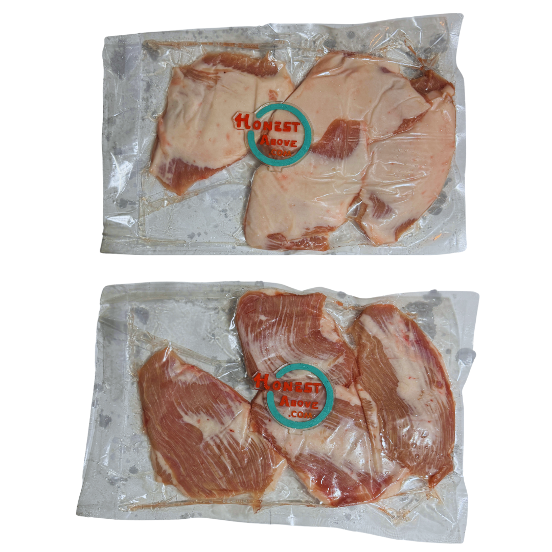 HonestAbove premium pork jowl wholesale – melt-in-your-mouth texture, tender and delicate cut, softer than regular pork, no stinky odor. Ideal for grilling, stir-frying, hotpot, or Japanese-style yakiniku