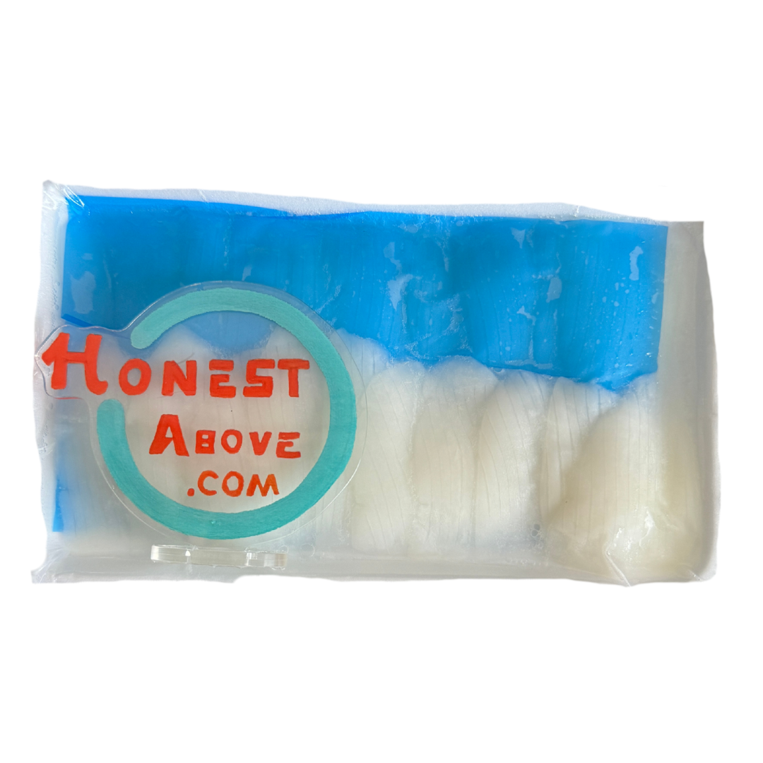 HonestAbove Sumi Ika sashimi-grade cuttlefish slice – smooth creamy texture with slight chew, premium sushi-grade seafood from Vietnam, ideal for sashimi, nigiri, chirashi bowls, or light grilling