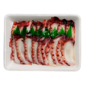 HonestAbove sashimi-grade octopus slices (Tako) – pre-sliced for convenience, premium sushi-grade seafood from Vietnam, tender and chewy texture, ideal for sashimi, nigiri, and seafood platters, 500g pack (approx. 20 pieces)