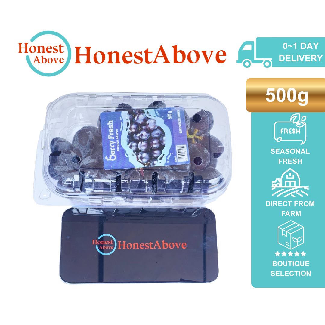 Grapes Seedless Black | 500g