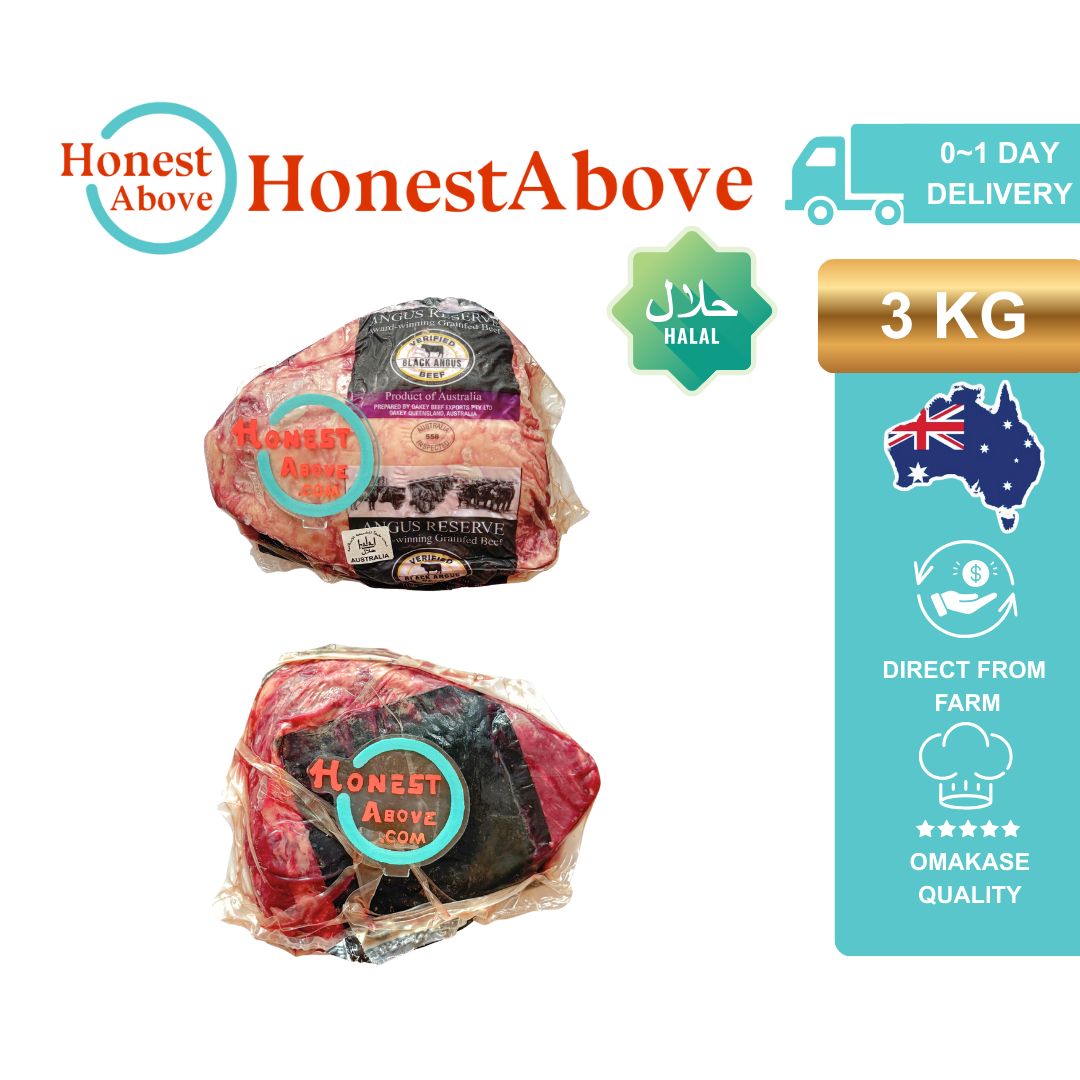 Picanha -Rump Cap | Black Angus | Australian Grain Fed | Halal | 3kg
