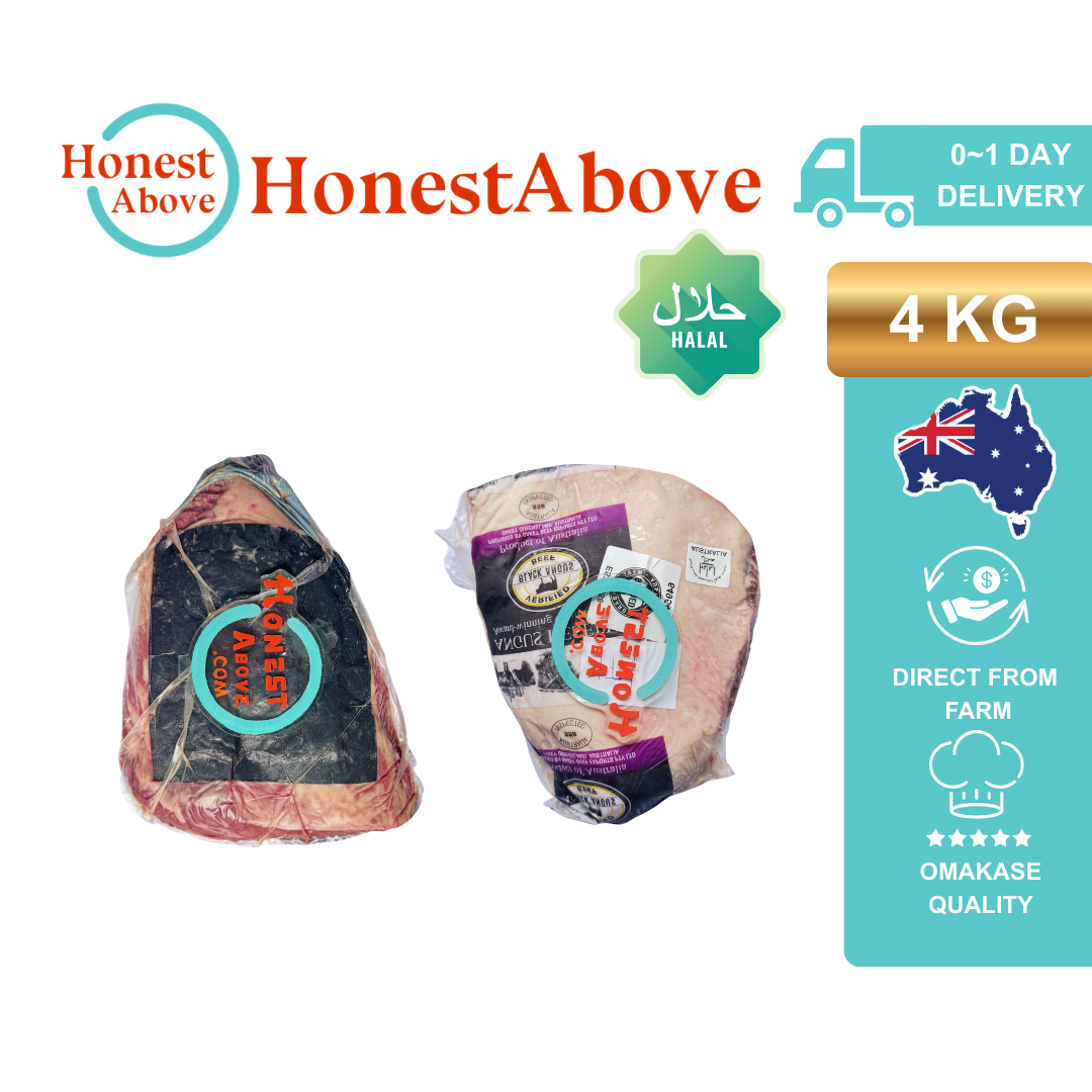 Picanha -Rump Cap | Black Angus | Australian Grain Fed | Halal | 4kg