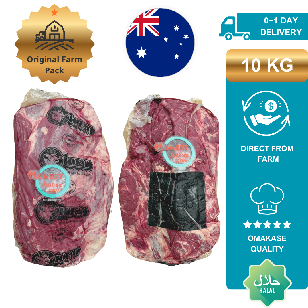 HonestAbove Australian Grass-fed Angus Beef Everyday Cuts – wholesale premium halal-certified beef, rich lean and marbled contrast, perfect for slow cooking, BBQ, shabu shabu, grilling, roasting, and hotpot