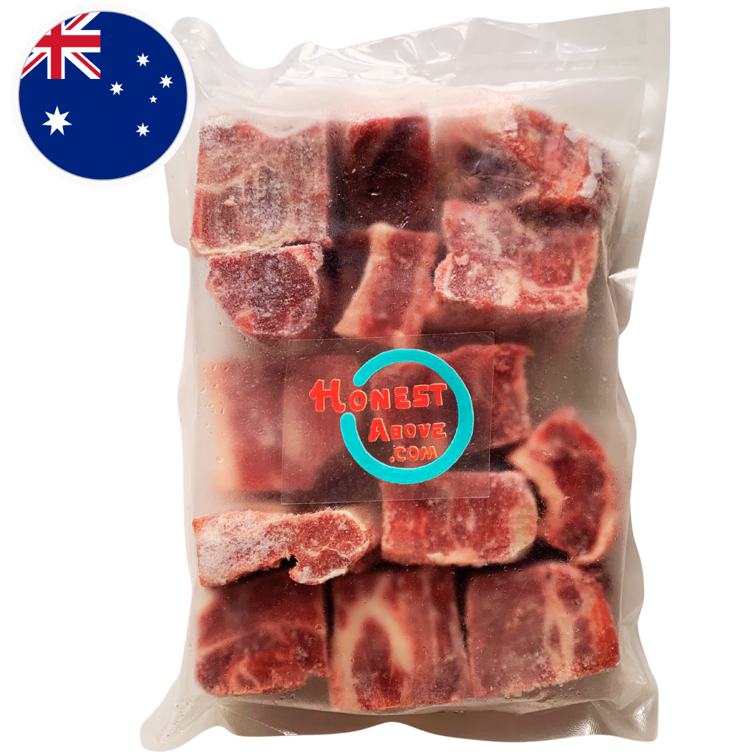 HonestAbove Intercostal Diced Australian Angus Beef Signature Cuts – premium grass-fed Angus beef cubes with rich flavor at affordable price in Singapore