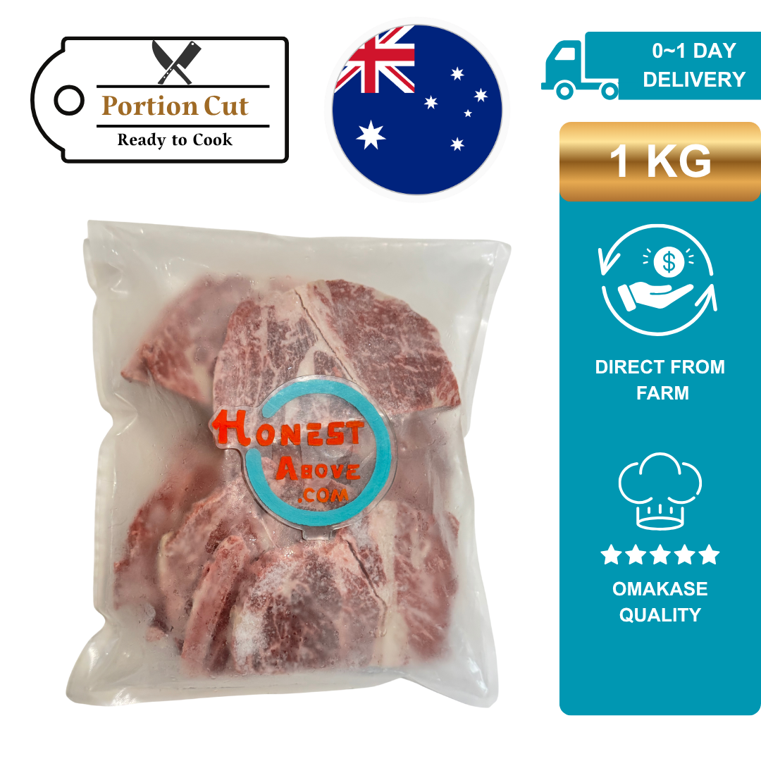 HonestAbove Australian Angus Beef signature cuts wholesale – premium grain-fed black angus beef with balanced marbling, tenderness, and intense flavor. Halal-certified, directly sourced from Australian farms, whole cuts ideal for yakiniku, grilling, roasting, hotpot and BBQ