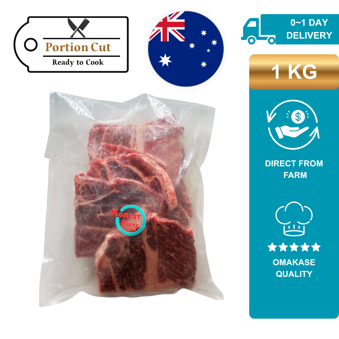 HonestAbove Australian Angus Beef signature cuts wholesale – premium grain-fed black angus beef with balanced marbling, tenderness, and intense flavor. Halal-certified, directly sourced from Australian farms, whole cuts ideal for yakiniku, grilling, roasting, hotpot and BBQ
