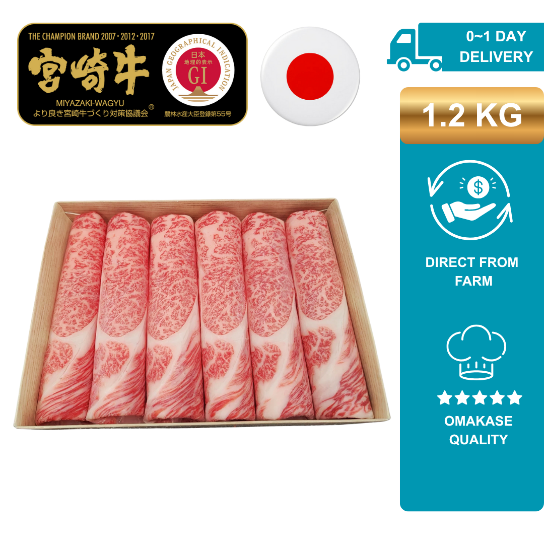 HonestAbove Japanese A5 Wagyu Miyazaki Sukiyaki Everyday Cuts – thinly sliced premium wagyu beef with rich marbling and tenderness, perfect for sukiyaki, hotpot, and everyday cooking