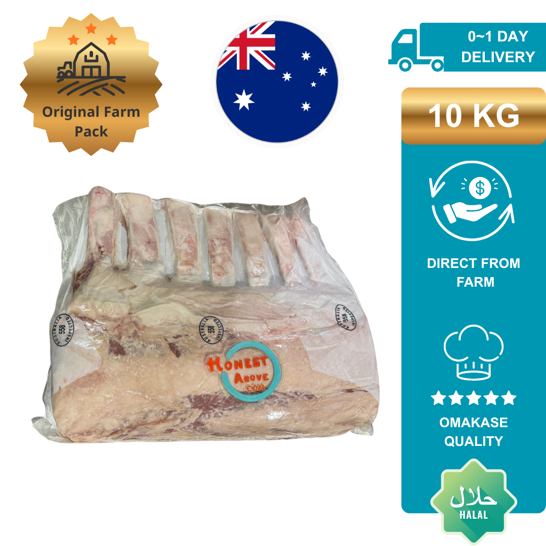 HonestAbove Tomahawk Australian Angus Beef Grain-fed Luxury Cuts – premium halal-certified tomahawk steak, rich marbling, wholesale cuts, perfect for grilling and roasting, Singapore delivery