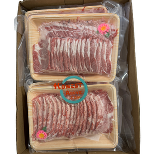 HonestAbove Japanese A5 Wagyu Miyazaki Yakiniku Signature Cuts – premium thinly sliced wagyu beef, rich marbling, tender texture, perfect for yakiniku, hotpot, and grilling