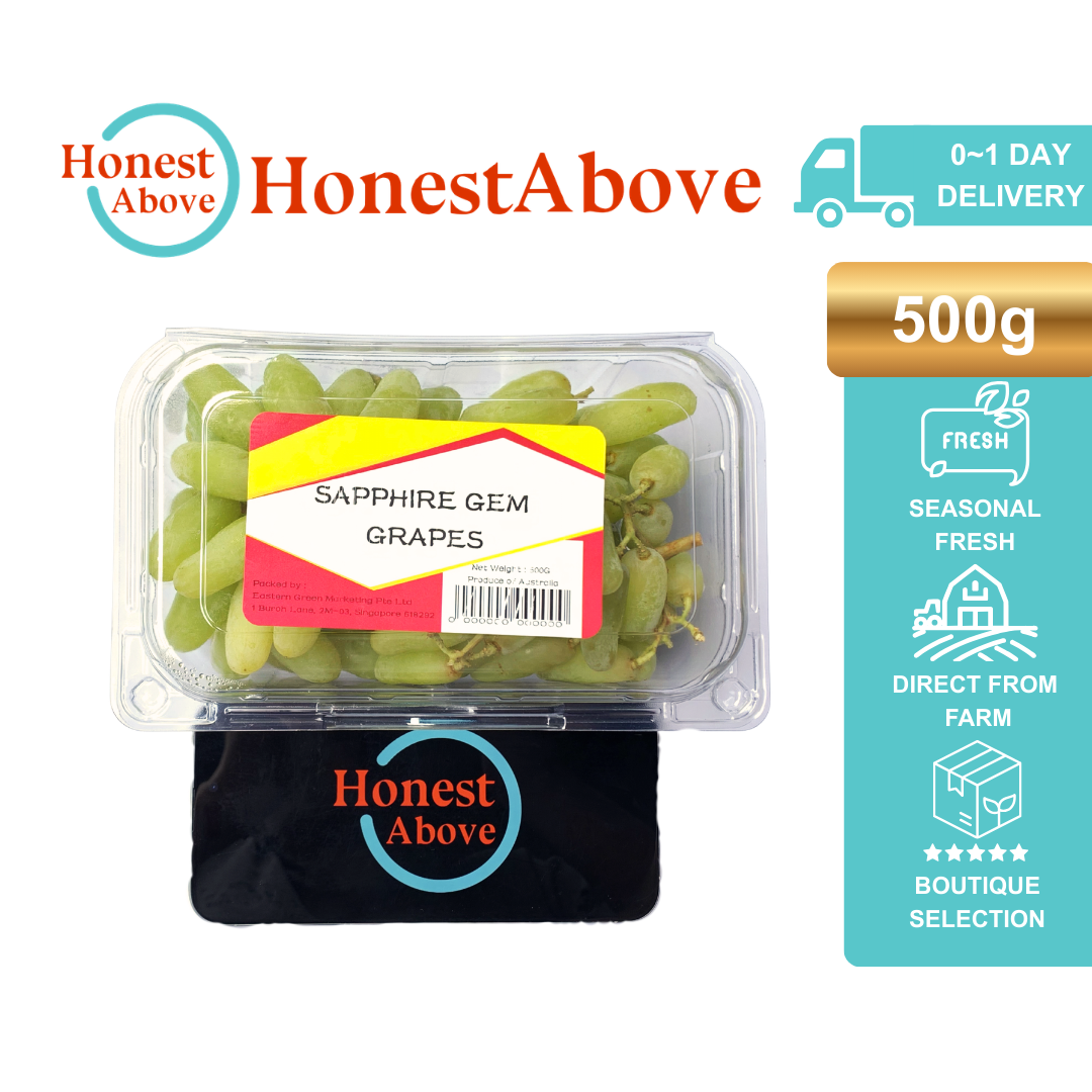 Australian Sapphire Gem | Green Seedless Grapes | 500g